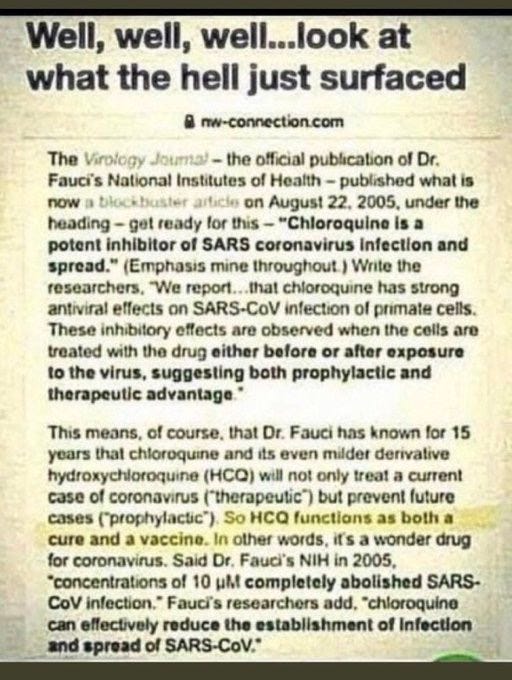 Dr Fauci SARS research